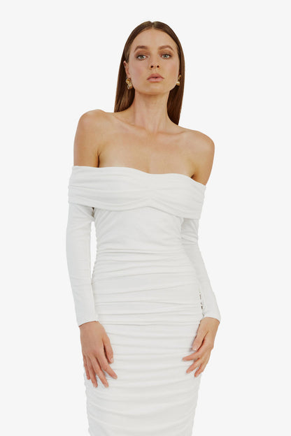 Arkie Knit Maxi Dress - Ivory - SHOPJAUS - JAUS