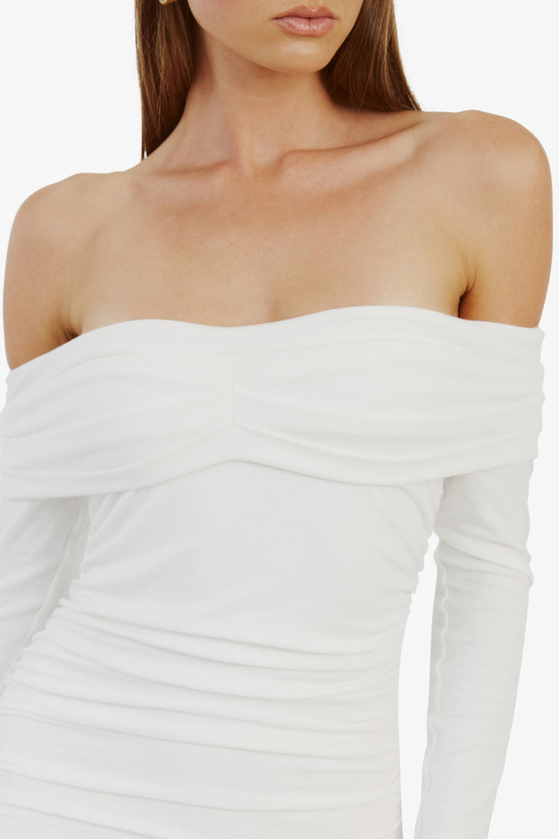 Arkie Knit Maxi Dress - Ivory - SHOPJAUS - JAUS