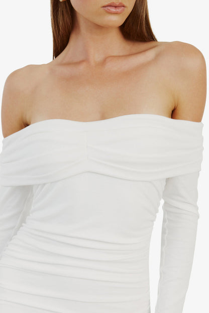 Arkie Knit Maxi Dress - Ivory - SHOPJAUS - JAUS