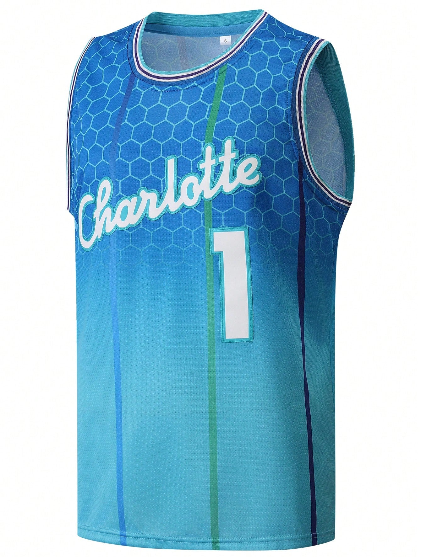 Atonmore 1 Pc Men's Basketball Jersey, Green, Embroidered Stitched Basketball Vest, Sleeveless Sports Top Spring Fall
