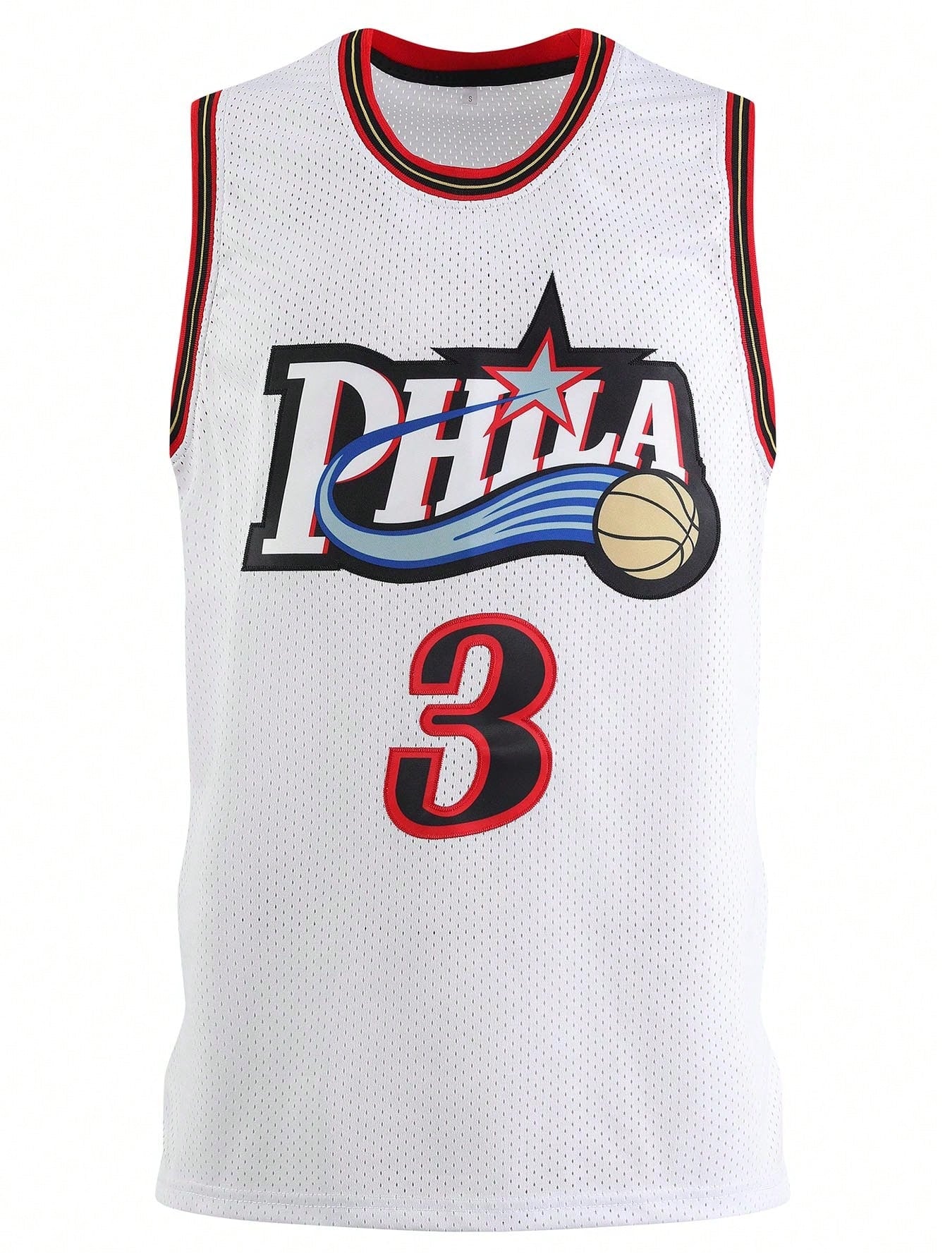 Atonmore Men's Basketball Jersey- 3 Black, Embroidered & Stitched Basketball Vest, Sleeveless Sports Top