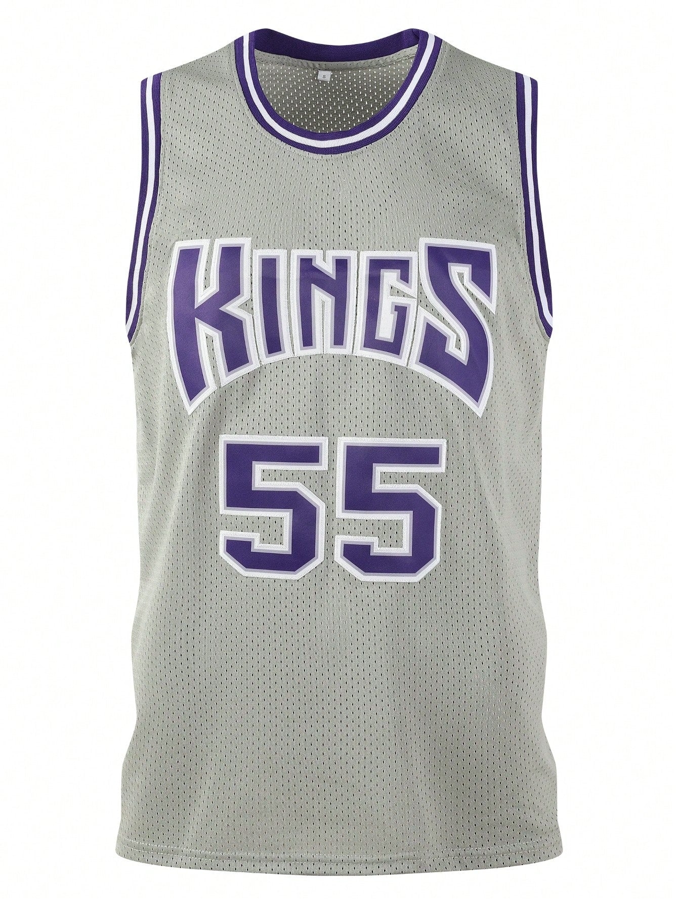 Atonmore Men's Basketball Jersey, No. 55 Black, Embroidered Stitched Basketball Top, Sleeveless Tank