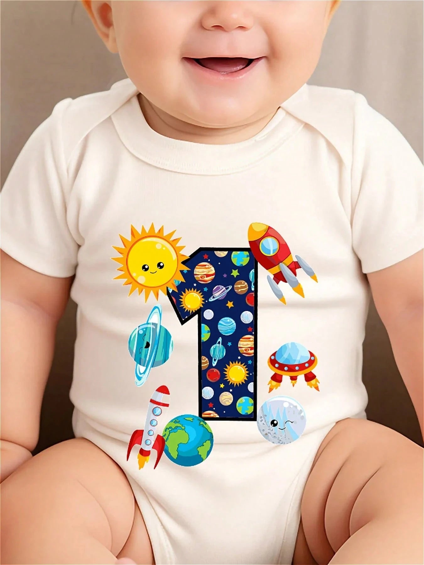 Auntie+Me Print Funny Newborn Clothes 100% Cotton Triangle Jumpsuit, Casual Comfortable Short Sleeve Baby Romper