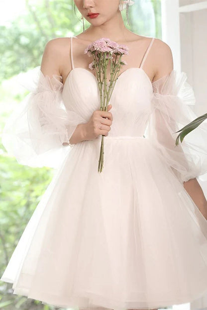 Avocado Green Tulle A-line Short Party Dress Homecoming Dress, AST1152