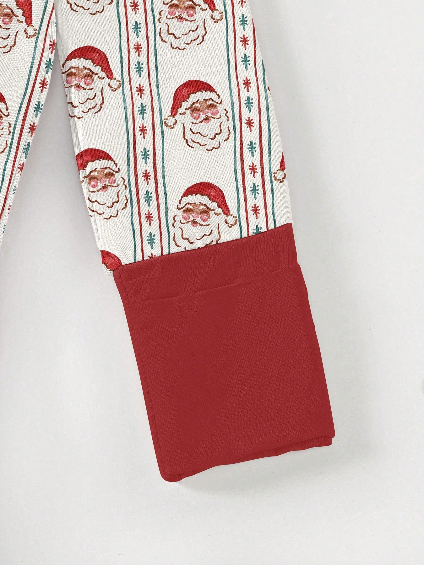 Baby Bamboo Fiber Zip-Up, Santa Claus Print Romper, All-Season Knit Fabric Skinny Fit With Zipper Detail, Baby Girl Boy Autumn Clothes, Perfect For Outdoor Christmas Gift.
