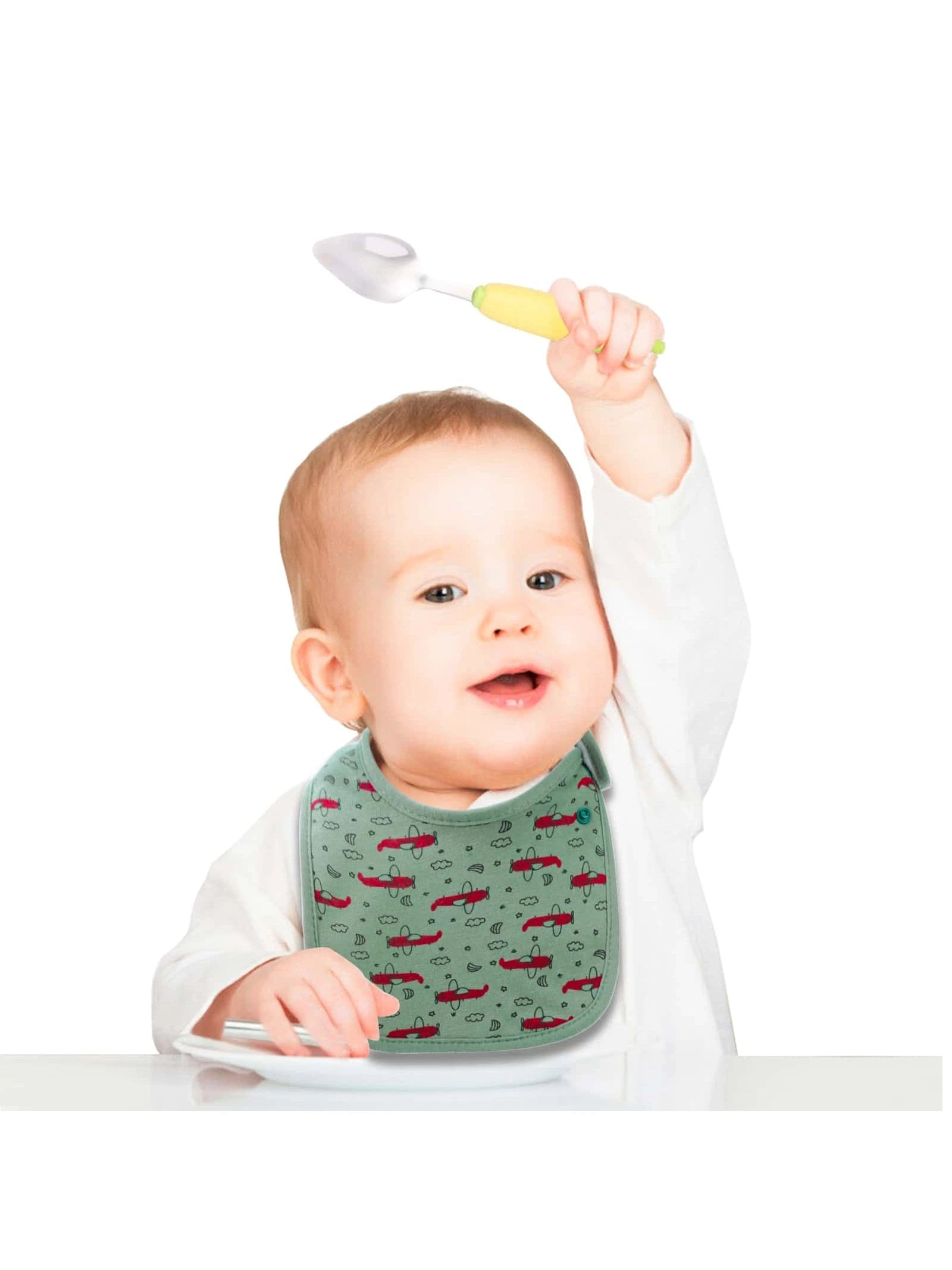 Baby Bibs Super Soft Absorbent With Adjustable Snap For Baby Boys And Girls 10 Pack