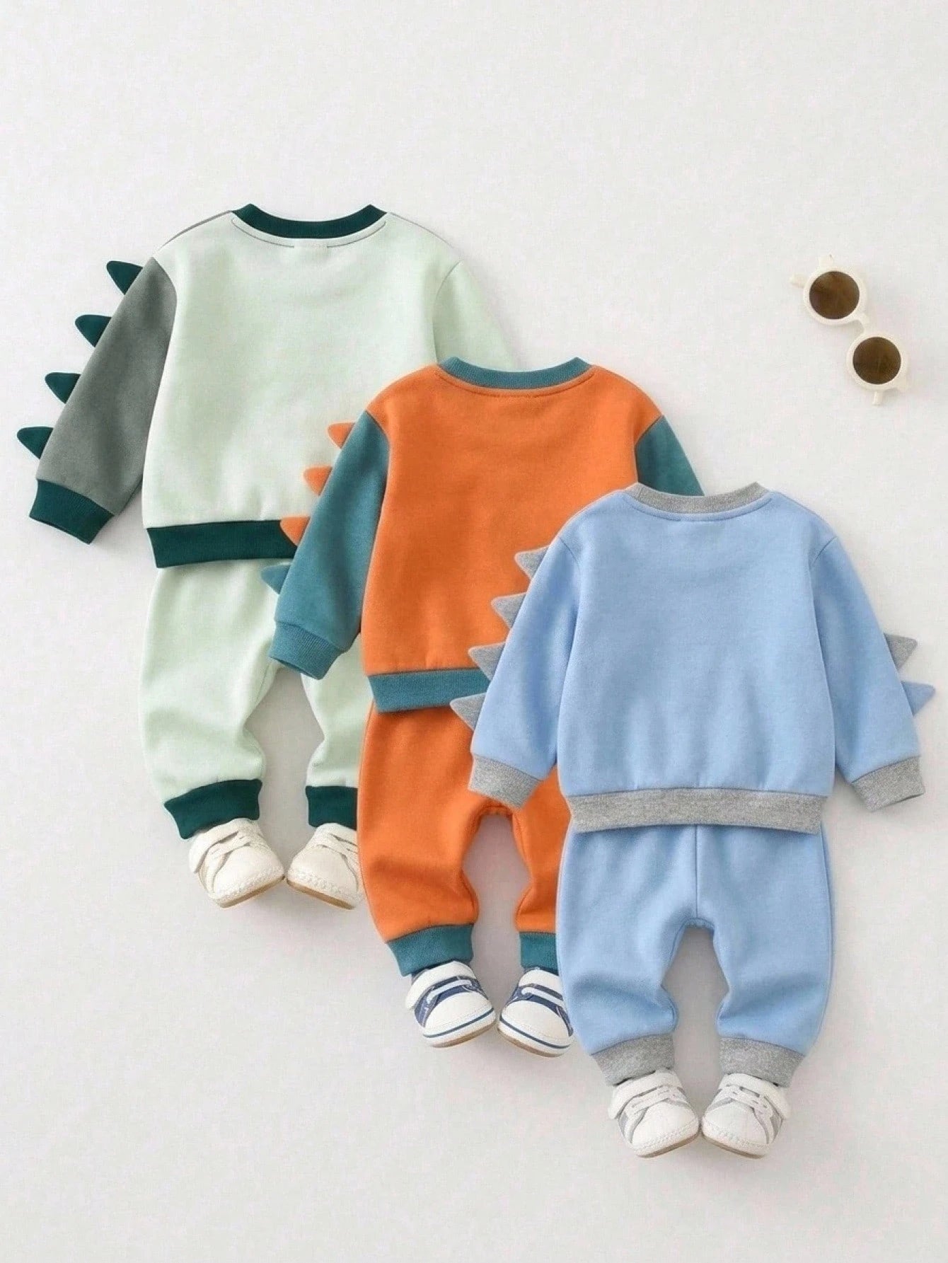 Baby Boy Cartoon Dinosaur Pattern Knitted Soft Crew Neck Long Sleeve Pullover Sweatshirt,Halloween Fall School Christmas