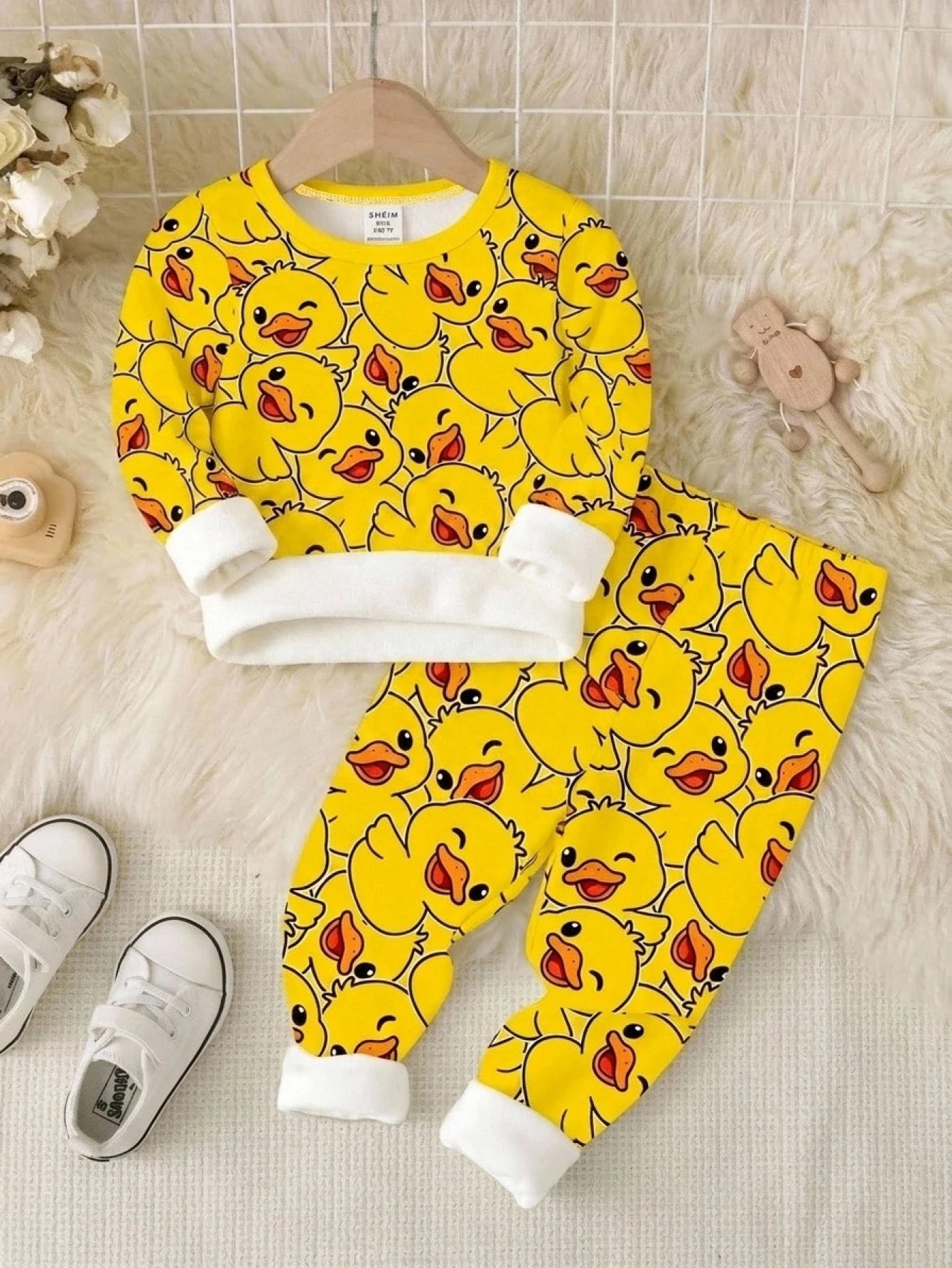 Baby Boy Casual Minimalist Slim Fit Round Neck Comfortable Long Sleeve Long Pants Loungewear Suitable For Autumn/Winter Snug Fit