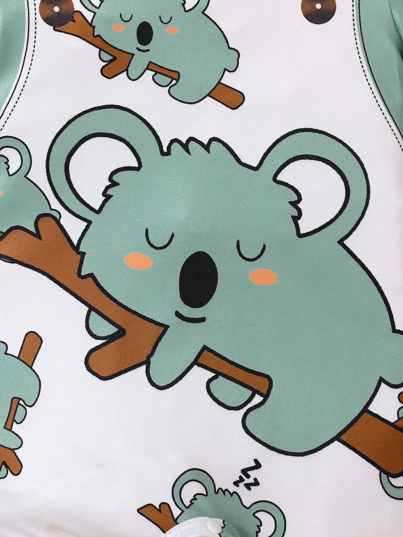 Baby Boy Cute Animal Print Strap Shorts With Round Neck Short Sleeve Romper, Suitable For Summer
