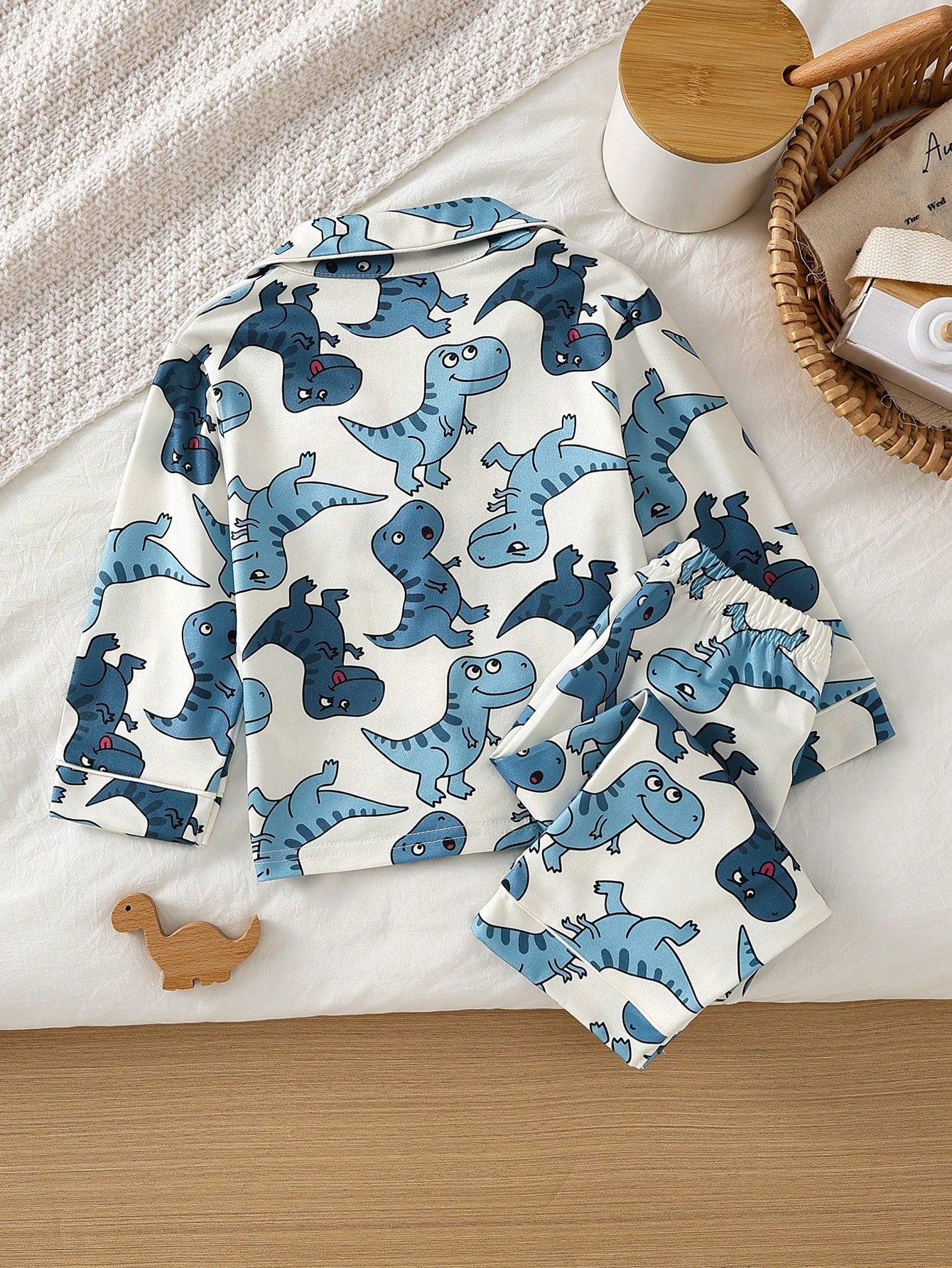 Baby Boy Cute Casual Daily Minimalist Comfortable Light Apricot Cartoon Bear Open Front Long Sleeve Top And Pants 2 Pieces Loungewear Set