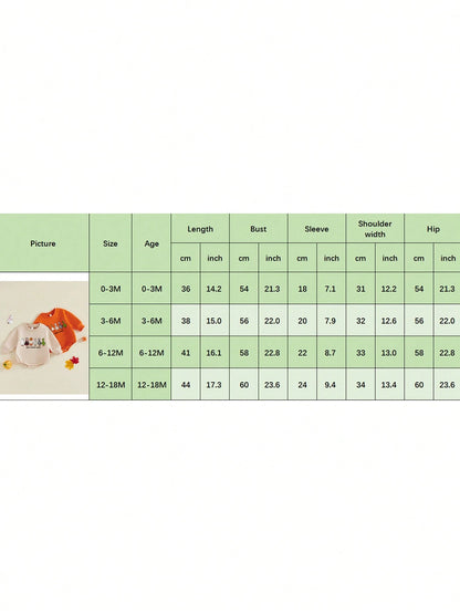 Baby Boy Halloween Romper Long Sleeve Round Neck Goose Print Bodysuit Newborn Playsuit