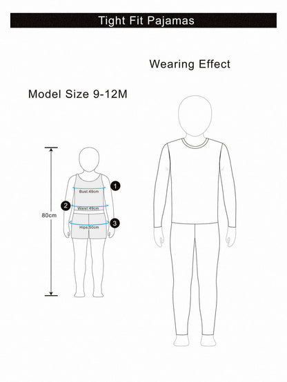 Baby Boy Snug Fit Pajama Cartoon Pattern Crew Neck Long Sleeve Pullover Top Elastic Waist Long Pants Tight 2 Pieces Set,Halloween Fall School