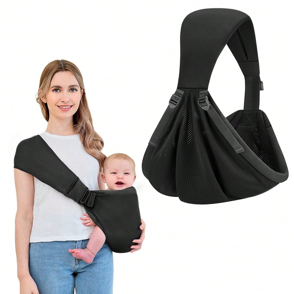 Baby Carrier Newborn To Toddler- 2-In-1 Baby Sling & Baby Carrier- Pre-Wrapped Baby Sling Wrap Newborn- Soft & Stretchy Baby Sling Carrier- 7-35 Lbs