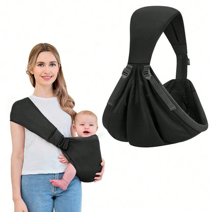 Baby Carrier Newborn To Toddler- 2-In-1 Baby Sling & Baby Carrier- Pre-Wrapped Baby Sling Wrap Newborn- Soft & Stretchy Baby Sling Carrier- 7-35 Lbs