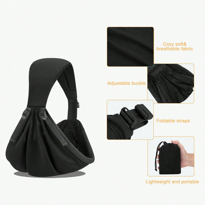 Baby Carrier Newborn To Toddler- 2-In-1 Baby Sling & Baby Carrier- Pre-Wrapped Baby Sling Wrap Newborn- Soft & Stretchy Baby Sling Carrier- 7-35 Lbs
