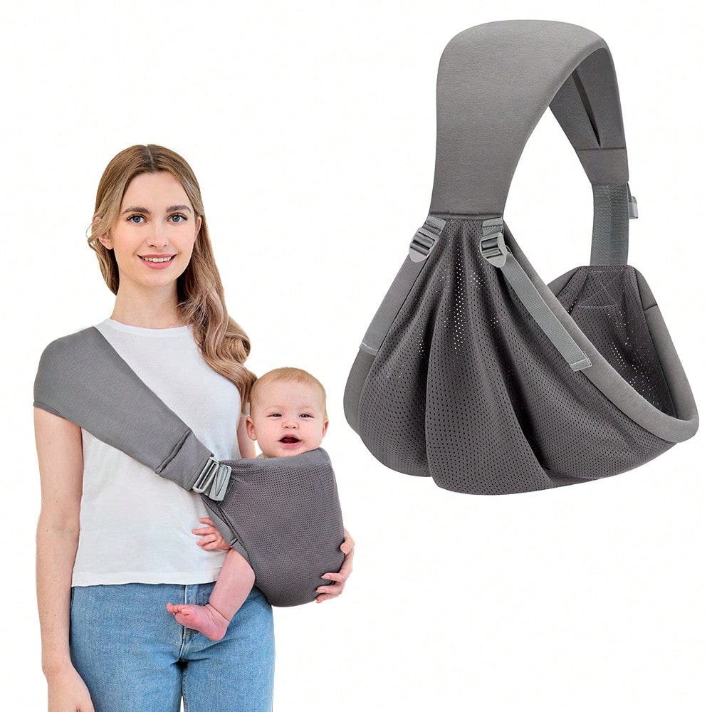 Baby Carrier Newborn To Toddler- 2-In-1 Baby Sling & Baby Carrier- Pre-Wrapped Baby Sling Wrap Newborn- Soft & Stretchy Baby Sling Carrier- 7-35 Lbs