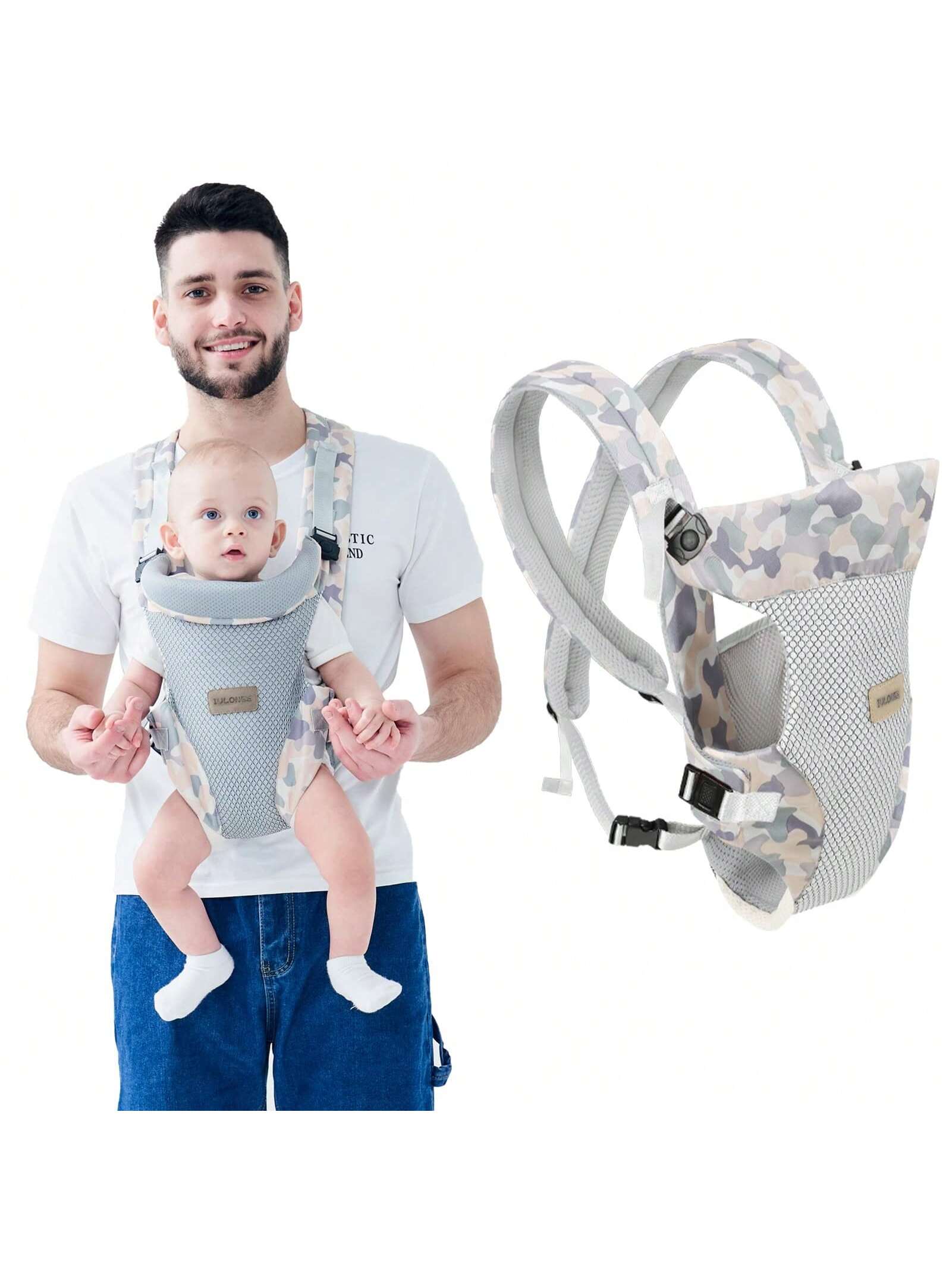 Baby Carrier, Embrace Cozy 4-In-1 Infant Carrier Ergonomic Adjustable Holder Portable Convertible Front And Back Backpack Carry For Infants