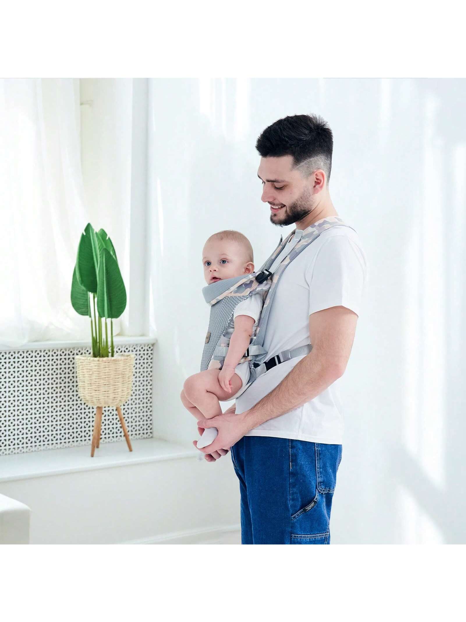 Baby Carrier, Embrace Cozy 4-In-1 Infant Carrier Ergonomic Adjustable Holder Portable Convertible Front And Back Backpack Carry For Infants