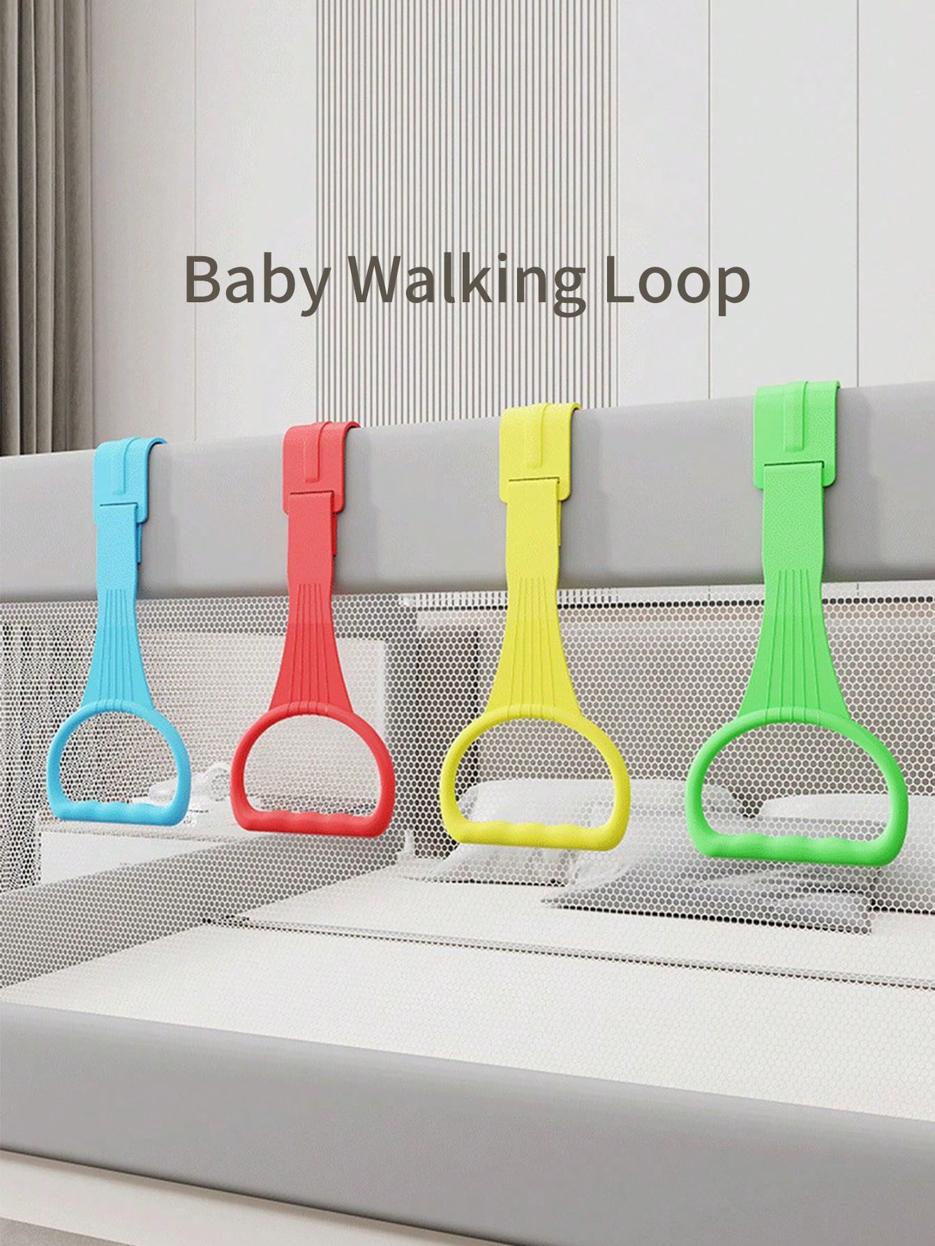 Baby Crib Pull-Up Ring, Toddler Boy And Girl Standing And Walking Handrails, Playpen Accessories, Baby Playpen Pull-Up Ring, Baby Walking Aid Ring, Baby Supplies, Baby Necessities, Baby Products, Baby