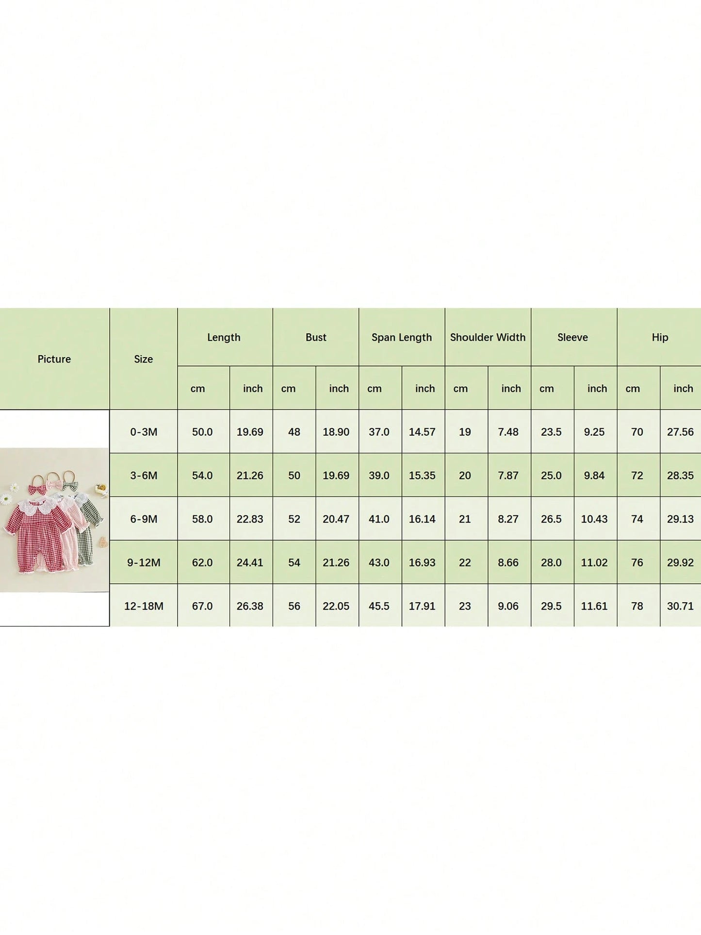 Baby Girl Autumn Plaid Romper Long Sleeve Eyelet Petal Doll Collar Bodysuit With Bow Headband