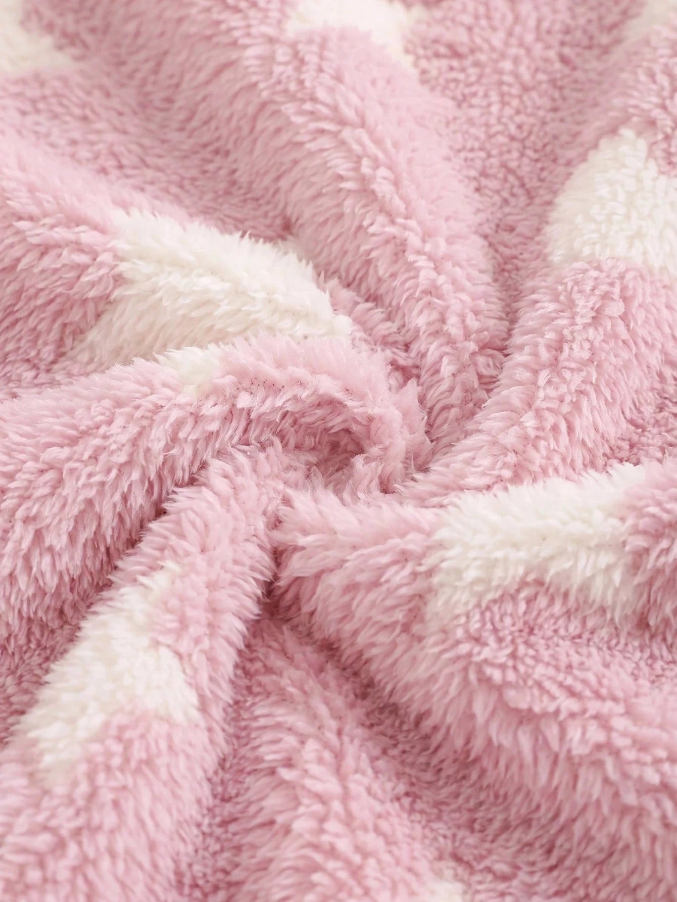 Baby Girl Bow Decor Fluffy Hooded Romper
