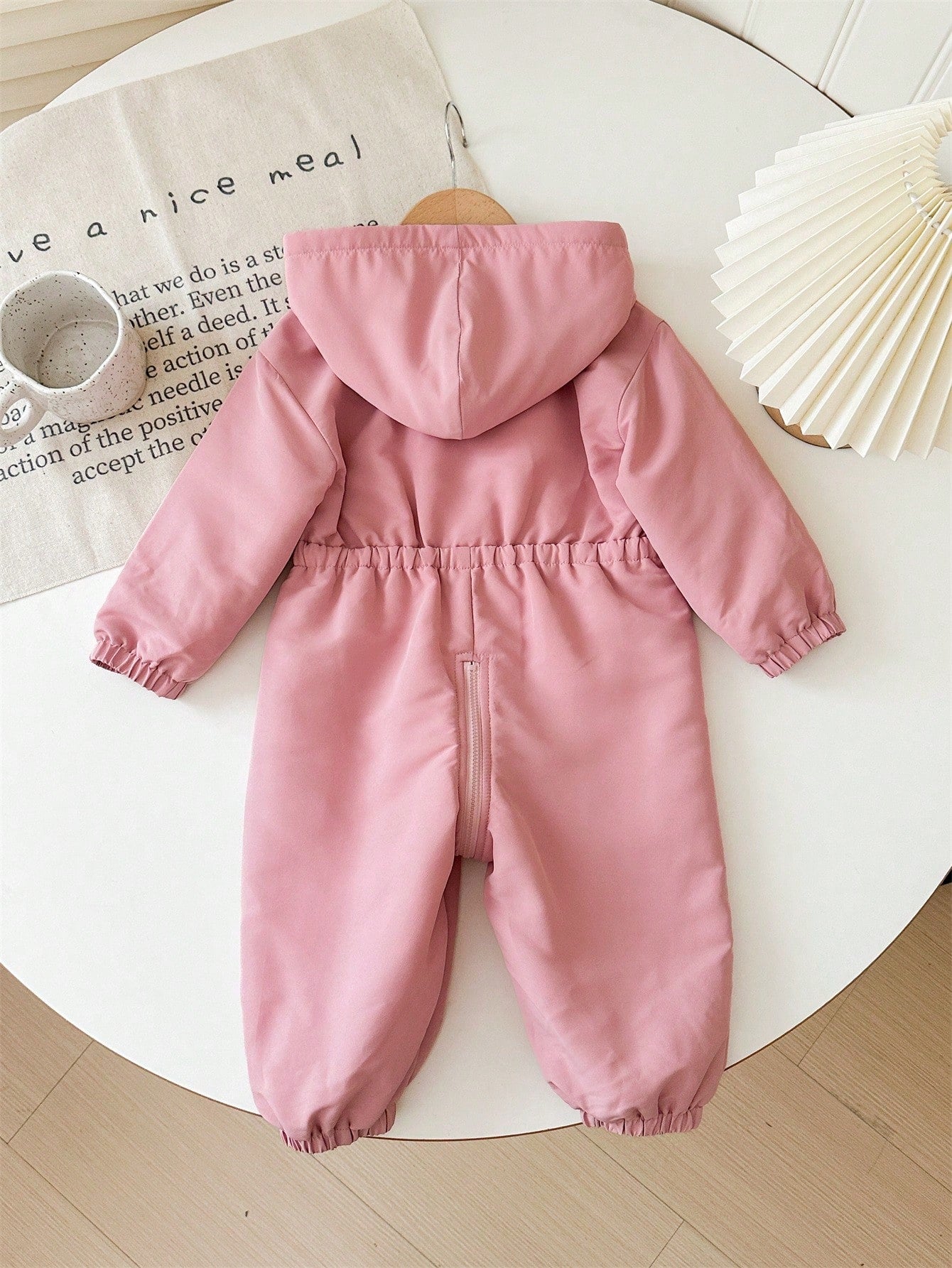 Baby Girl Outdoor Cargo Thermal Lined Hooded Jumpsuit, Autumn/Winter