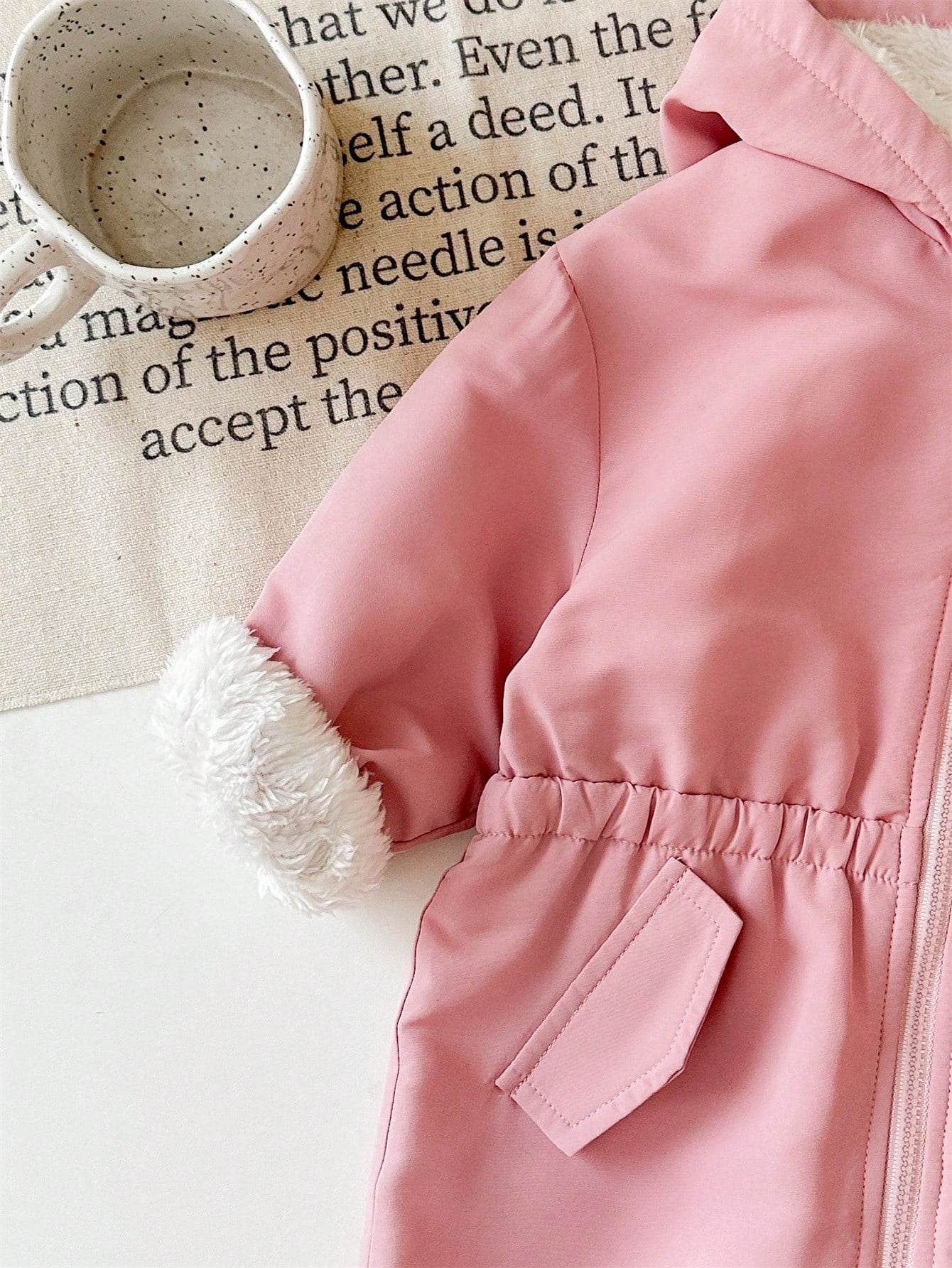 Baby Girl Outdoor Cargo Thermal Lined Hooded Jumpsuit, Autumn/Winter
