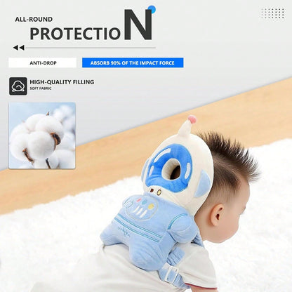 Baby Head Protector Pad Safety Pad For Walking & Crawling,Toddlers Head Safety Adjustable Back-Pack