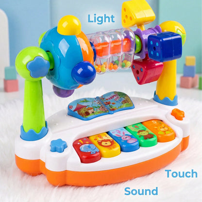 Baby Piano Toy With Lights And Music, Educational Musical Piano Toy For Infants, Gift For Boys And Girls