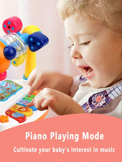 Baby Piano Toy With Lights And Music, Educational Musical Piano Toy For Infants, Gift For Boys And Girls