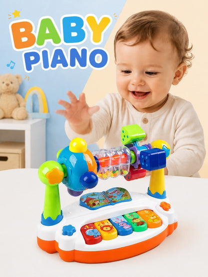 Baby Piano Toy With Lights And Music, Educational Musical Piano Toy For Infants, Gift For Boys And Girls