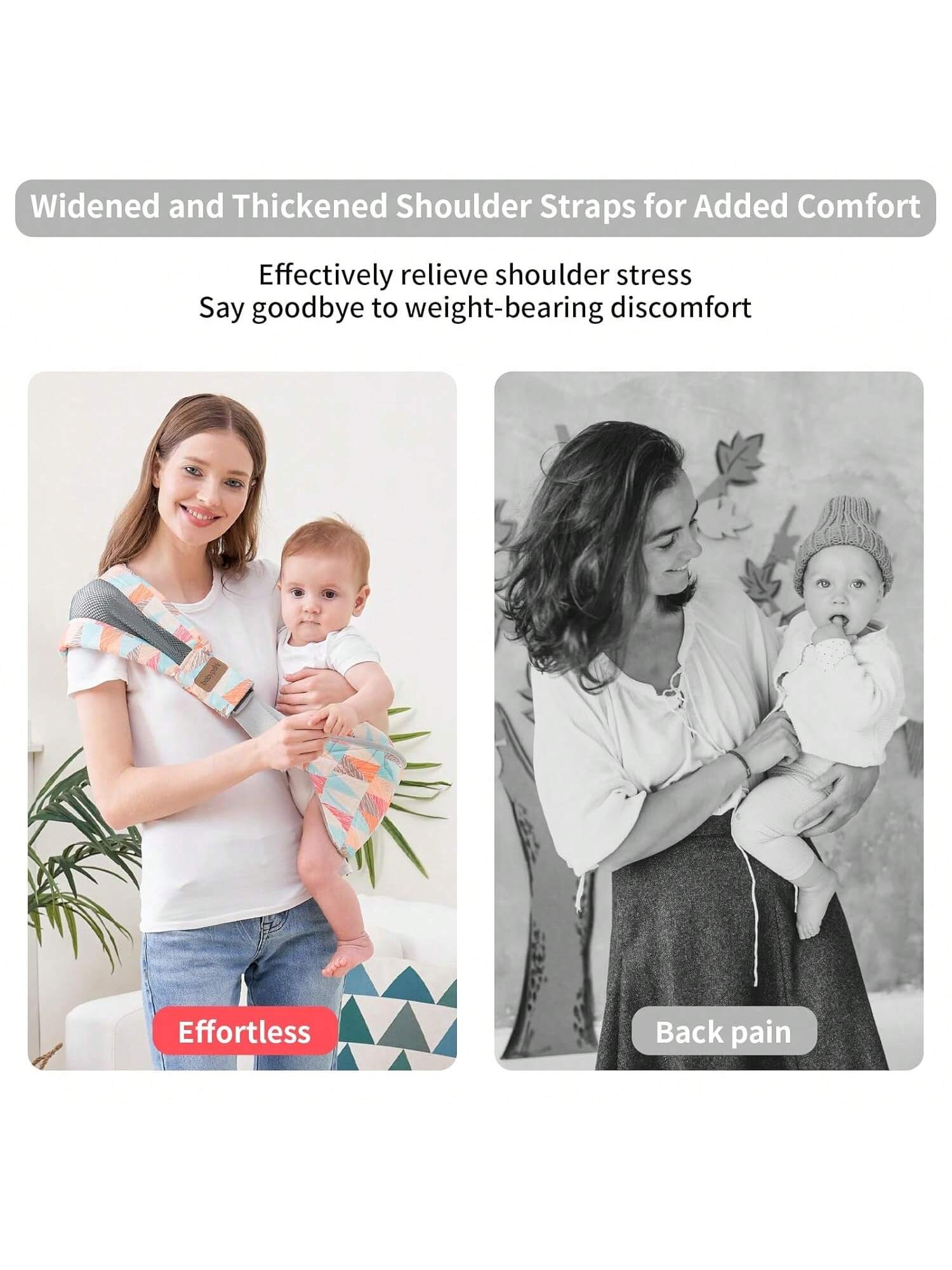 Baby Sling Carrier, Child Compact Hipseat One-Shoulder Carrier Portable Lightweight Baby Carrier Sling Hip Newborn To Toddler For Infants Carrying Up To 35 Lbs