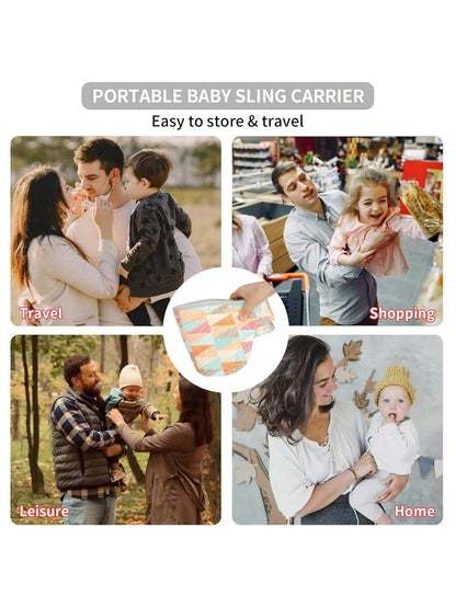 Baby Sling Carrier, Child Compact Hipseat One-Shoulder Carrier Portable Lightweight Baby Carrier Sling Hip Newborn To Toddler For Infants Carrying Up To 35 Lbs