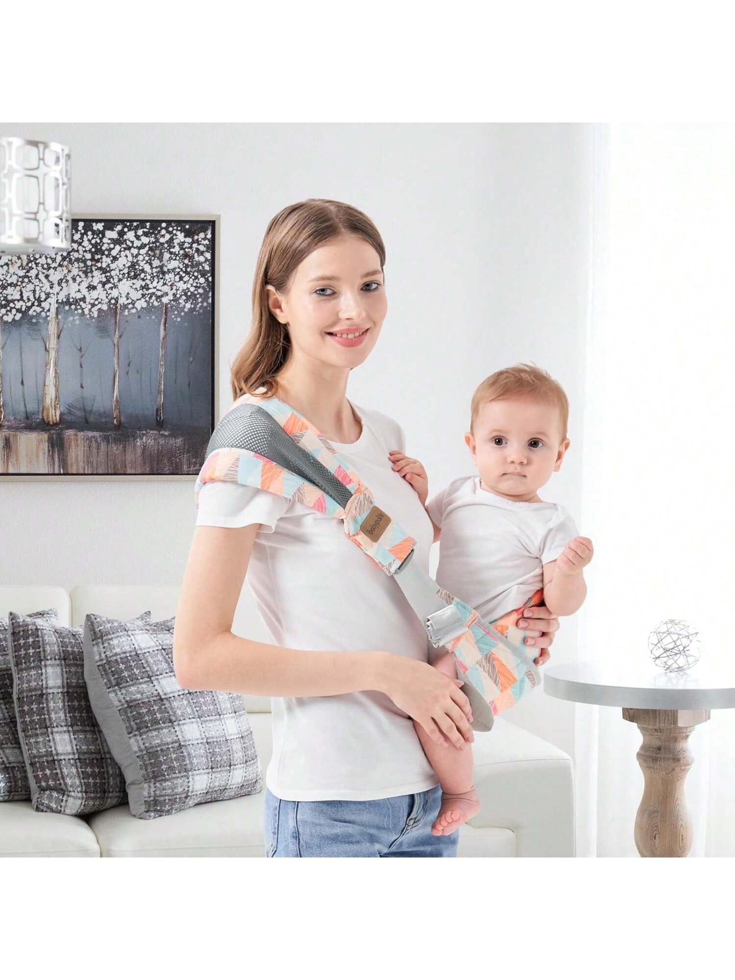 Baby Sling Carrier, Child Compact Hipseat One-Shoulder Carrier Portable Lightweight Baby Carrier Sling Hip Newborn To Toddler For Infants Carrying Up To 35 Lbs