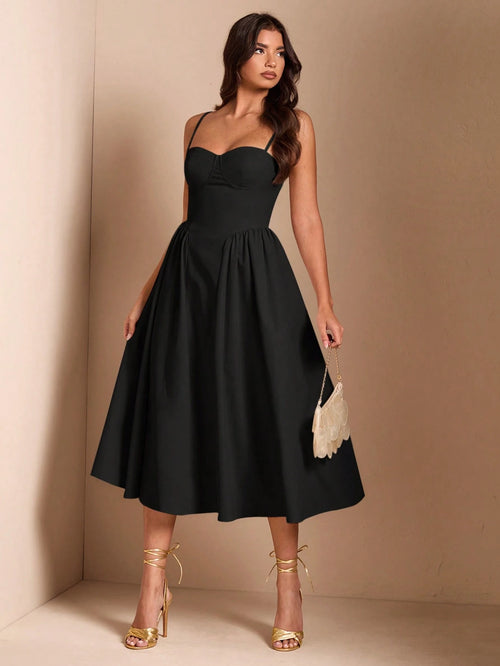 BAE Elegant Women Long Tulle Dress, Suitable For Casual Date, Outing, Nightclub Party, Autumn Season,Summer Dresses For Women