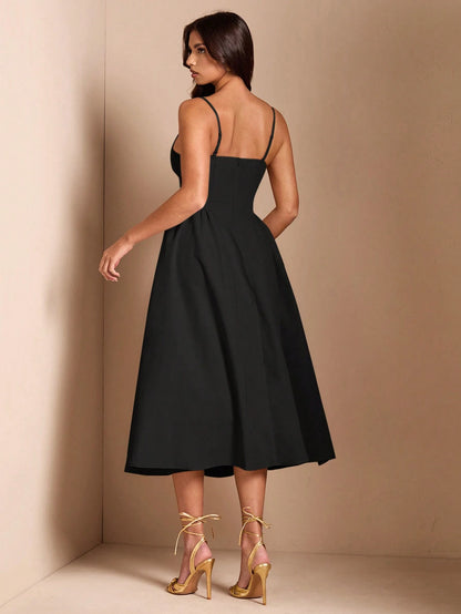 BAE Elegant Women Long Tulle Dress, Suitable For Casual Date, Outing, Nightclub Party, Autumn Season,Summer Dresses For Women