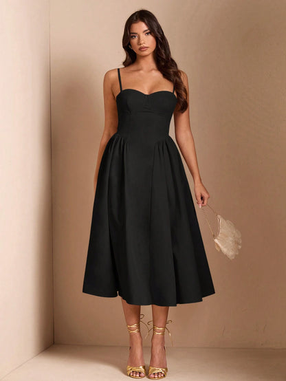 BAE Elegant Women Long Tulle Dress, Suitable For Casual Date, Outing, Nightclub Party, Autumn Season,Summer Dresses For Women