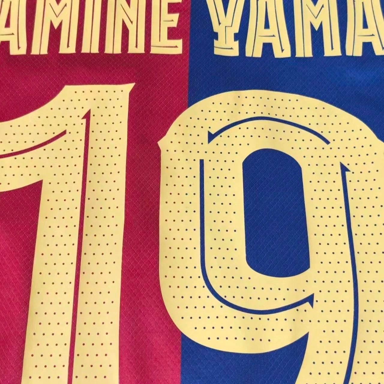 Barce Home Jersey #19 Yamal Soccer Jersey Football Shirt-24/25 Season