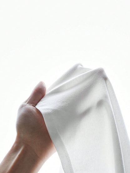 BASICS Plus Solid Slim Tee Summer Top