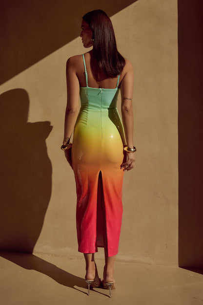 Benita Midi Dress - Multi - SHOPJAUS - JAUS