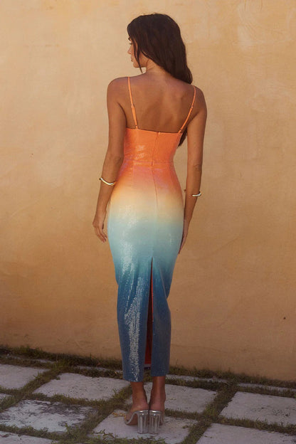 Benita Midi Dress - Ombre - SHOPJAUS - JAUS