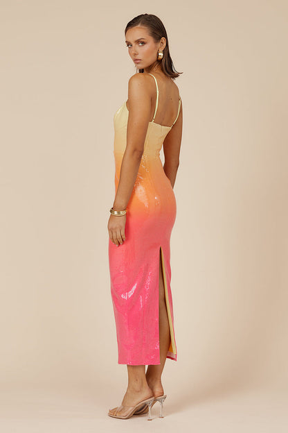 Benita Midi Dress - Tropical - SHOPJAUS - JAUS