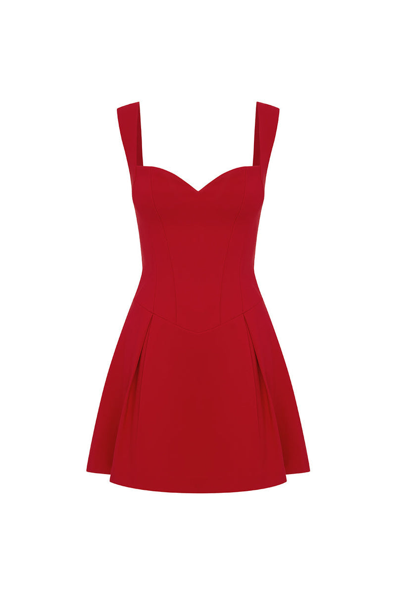 Bethani Mini Dress - Cherry - SHOPJAUS - JAUS