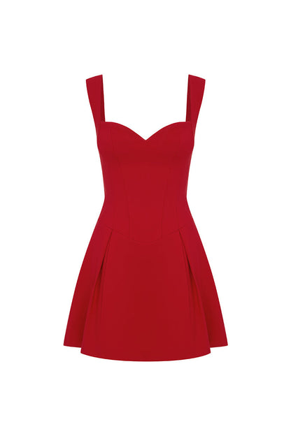 Bethani Mini Dress - Cherry - SHOPJAUS - JAUS