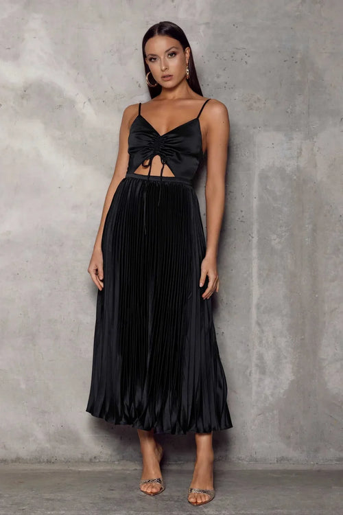 Bianca Dress - Black - JAUS