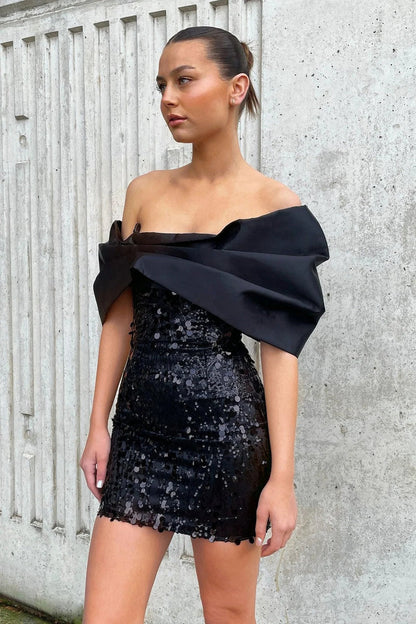 Bianca Dress - Black - SHOPJAUS - JAUS
