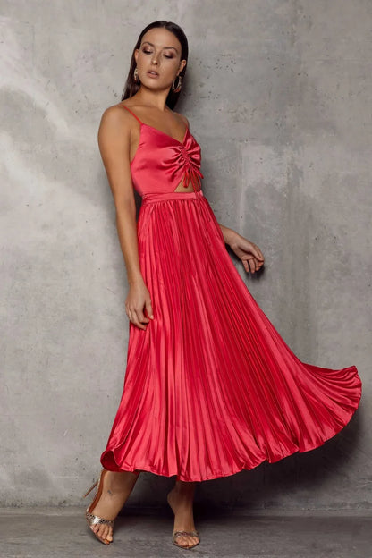 Bianca Dress - Watermelon Red - JAUS
