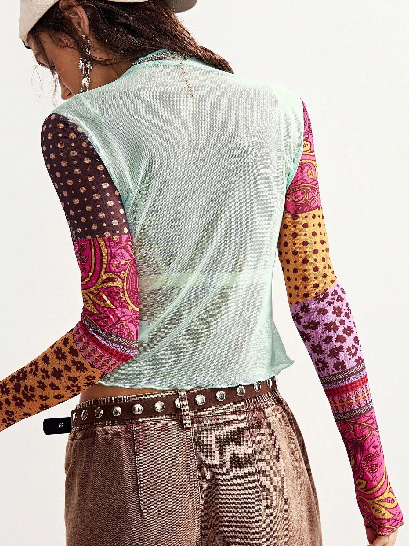 Bohemela Plus Size Women Floral Print Casual Versatile Long Sleeve Top For Daily Wear Fall