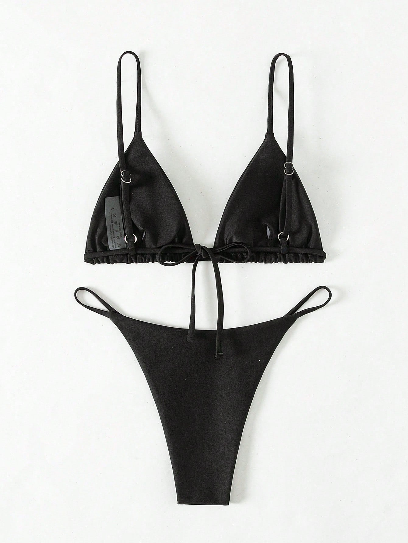 Bonvoyette Women's Solid Color Sexy Bikini Swimsuit Set, Summer Beach