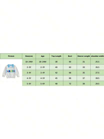 Boys Quarter Zip Sweatshirt Back To School Letter Embroidery Blue Plaid Lapel Long Sleeve Pullover Kids Daily Fall Tops 1-6Y